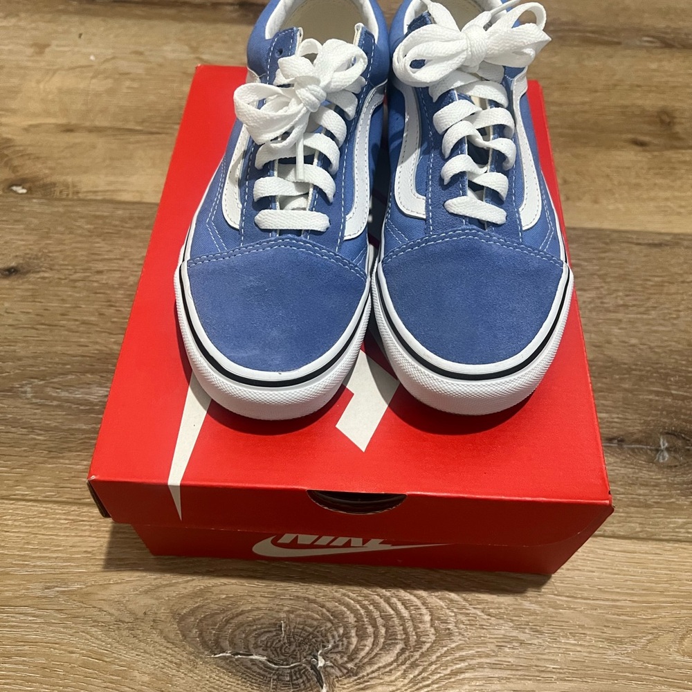Vans Periwinkle and White Women's Sneakers